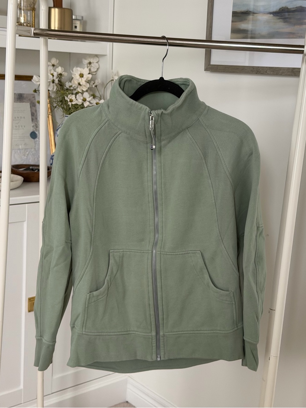 Lululemon Light Sage Green Zip-Up Jacket